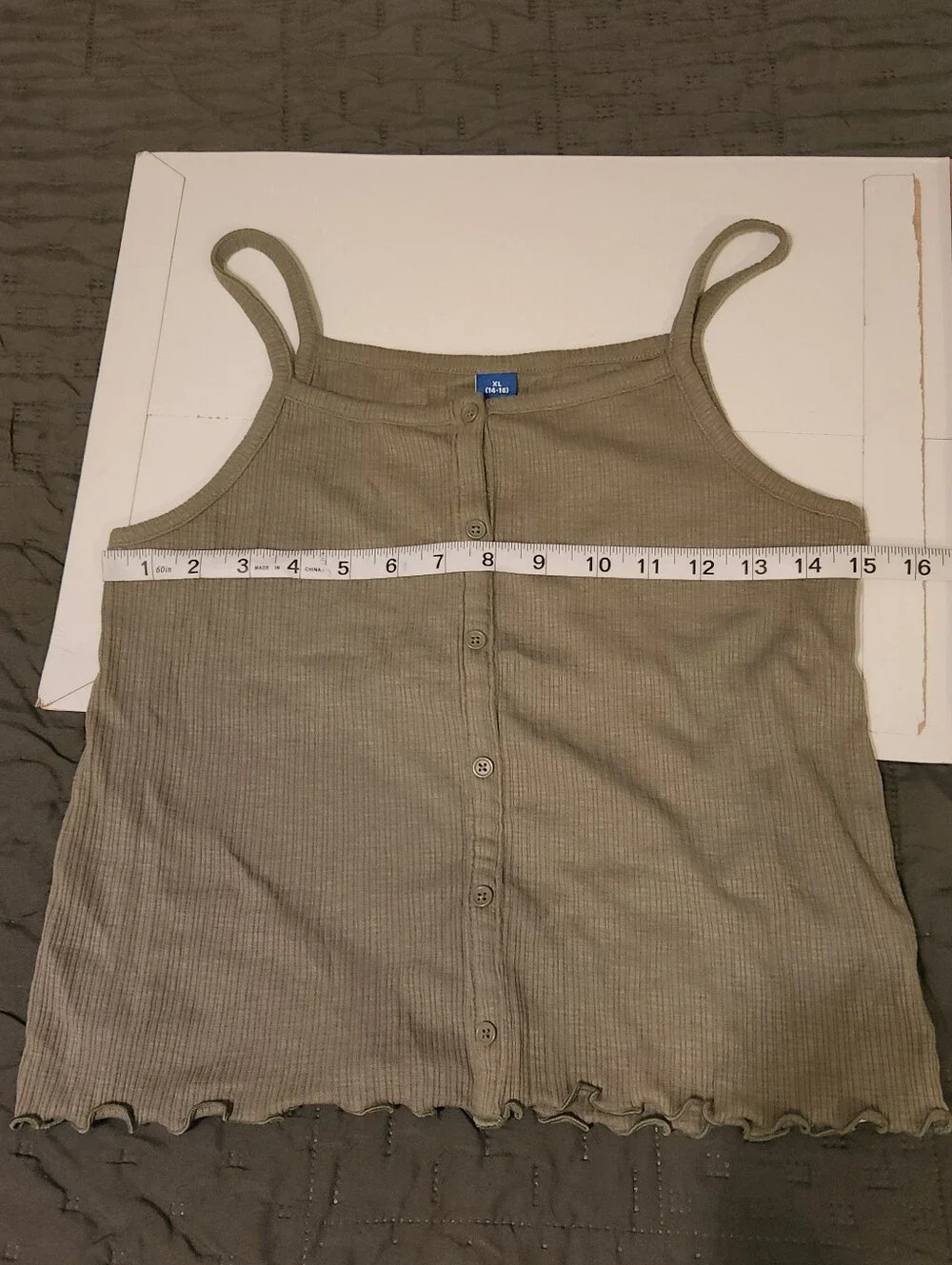 Old Navy Fitted Button-Front Tank Top for Girls